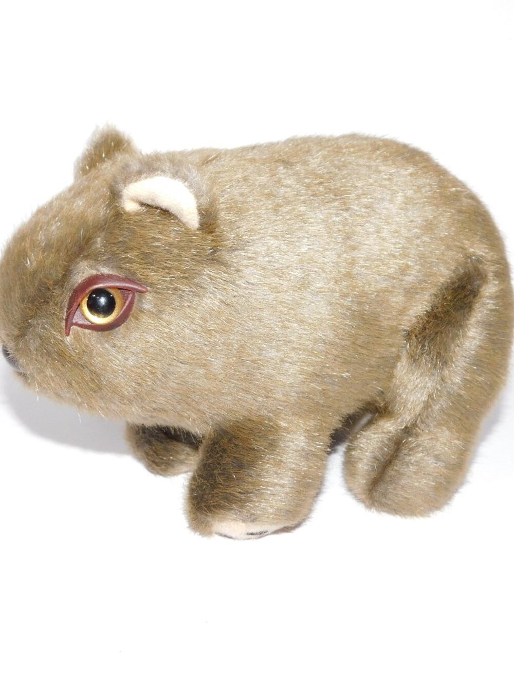 Realistic Plush Brown Wombat 8" stuffed Sun Wood Souvenir Australia